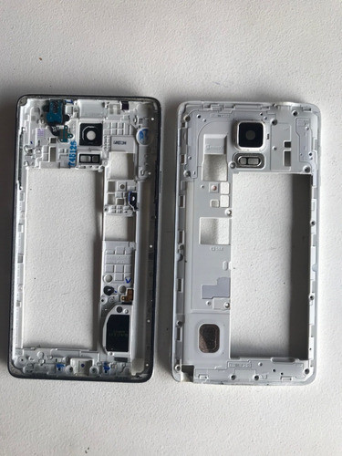 Chasis Carcaza Trasera Samsung Note 4 Power/vol Orig Blanco 0