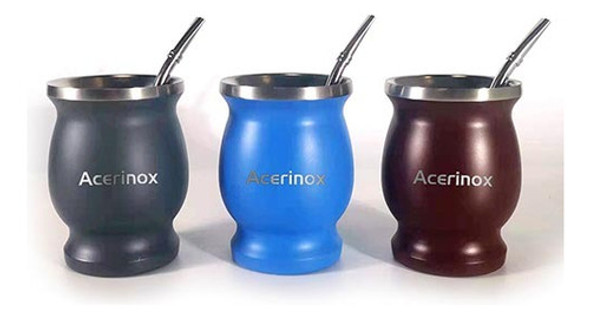 Conjunto Mate Y Bombilla Acerinox Disfruta Del Mejor Mate 0