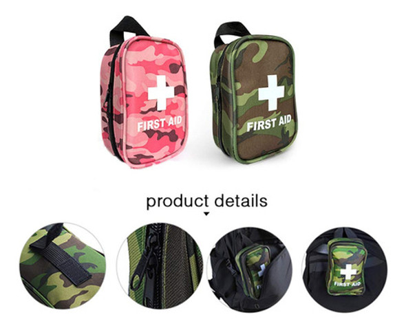 Brazt Mini Kit De Primeros Auxilios, Portátil De Camuflaje. 1