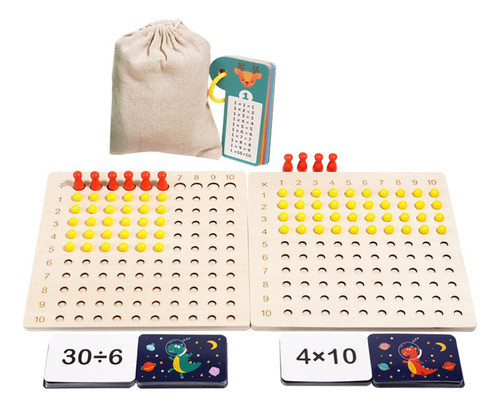 Placa De Multiplicação E Divisão Montessori, 0
