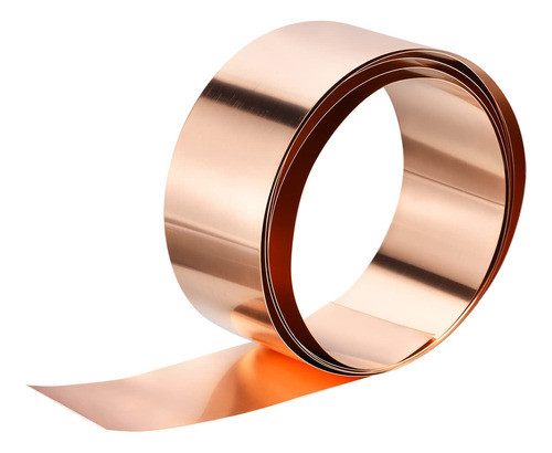 Lamina De Cobre Puro 99.9% 1m X 50mm X 1mm - 450gr 0