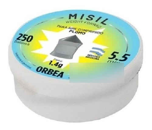 Balines Orbea 5,5 Misil Plomo Pesados X 250 Balines 0