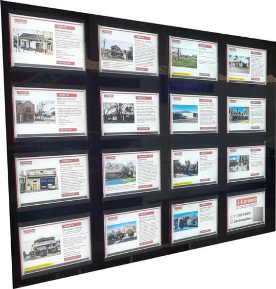 Cartelera Led  A4h 16 Paneles Inmobiliaria 0
