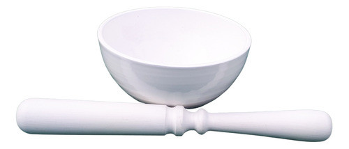 Gong Budista Blanco Chico+baqueta De Madera Torneada 0