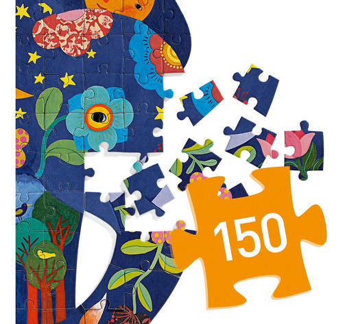 Puzzle Art Elefante 150 Piezas Puzz Art Calado Djeco 1