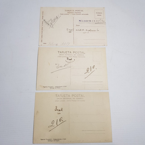 Antiguas Postales Santiago Del Estero Lote X 3 Mag 60386 1