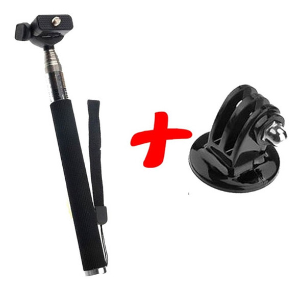 Gopro Monopod Bastão De Mão Retrátil Go Pro Handheld 104cm 0