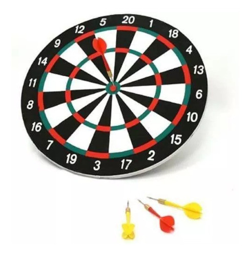 Tiro Al Blanco Reversible 38 Cm Juego De 6 Dardos De Regalo! 1