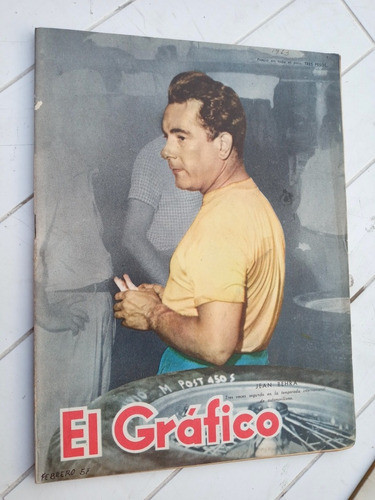 El Grafico N.1953 - 15/02/57 Jean Behra Automovilismo 0