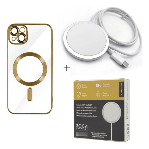 Cargador Inalámbrico + Funda Para iPhone 11, 12, 13 Y 14 1