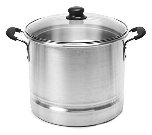 Imusa Usa Mexicana420 Steamer Con Tapa De Vidrio 20quart Sil 0