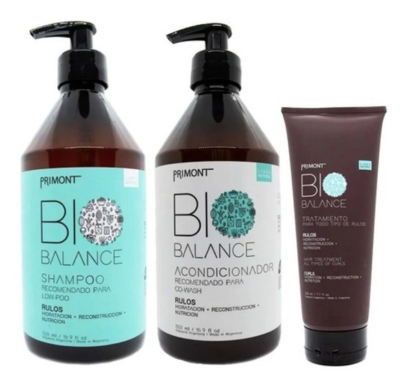 Kit Rulos Primont Bio Balance Shampoo + Balsam + Mascarilla 0 Kit Rulos Primont Bio Balance Shampoo + Balsam + Mascarilla 0