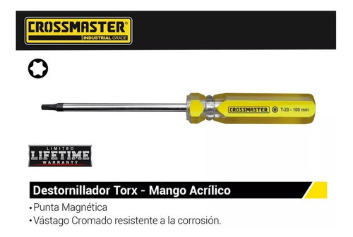 Destornillador Torx Mango Acrilico T 9 X 75 Mm 1