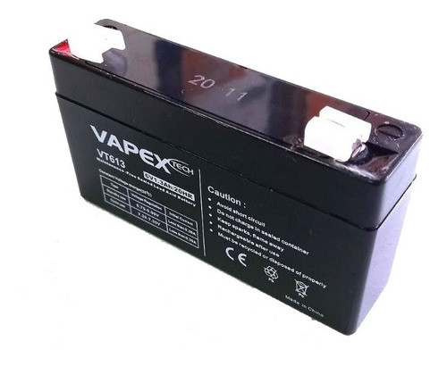 Bateria Gel De 6v 1.3ah Vapex Luz Emerg Letreros Carteles 0