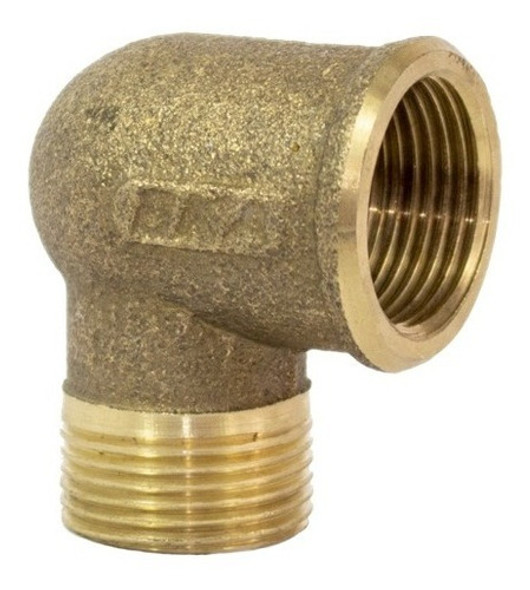 Joelho / Cotovelo De Latão Macho E Femea 3/4'' - Bka 0