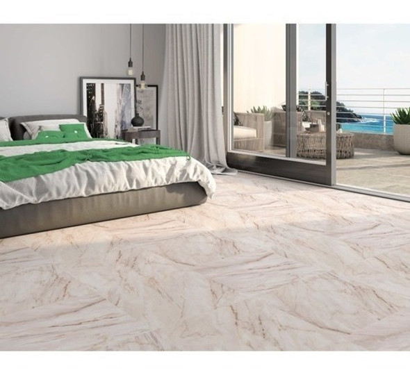 Ceramica Cañuelas 50x50 Napoles Beige Brillo Calacata 1