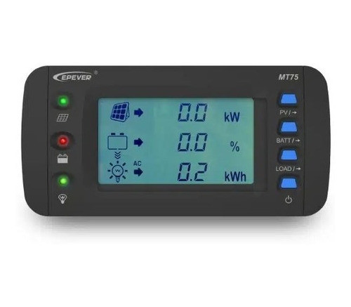 Medidor Remoto Epever Mt75 Para Controlador Carga E Inversor 0