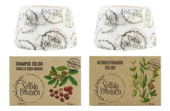 Sentida Botánica Shampoo Solido Equilibrado + Enjuague 3c 0