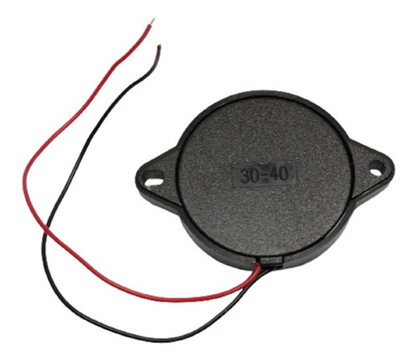 Buzzer Zumbador Pasivo 1-30v 90db Diam: 30mm Alto 6mm 1