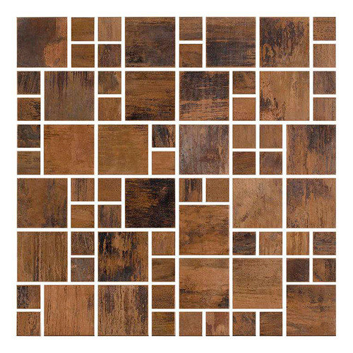 Mosaico De Metal Ritmos Sonata 02 Cobre 30x30cm 0