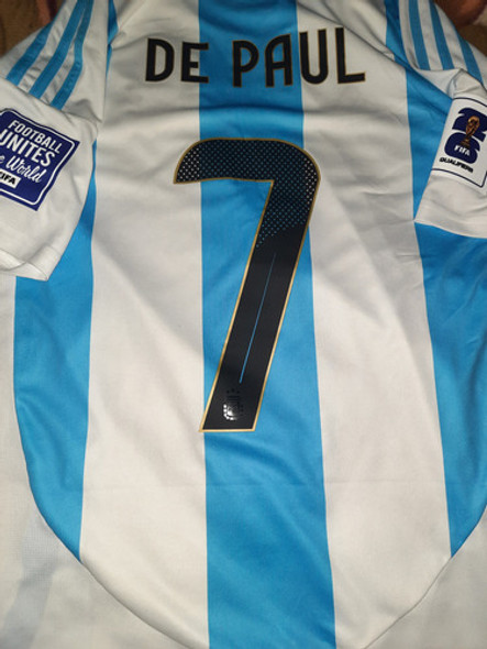 Camiseta Seleccion Eliminatorias 2026 De Paul Original 1