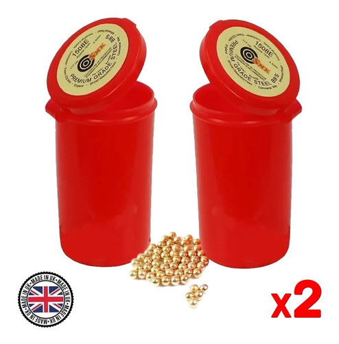 Balines De Acero X1500 Smk Premium 4.5 Mm Ideal Pistolas Co2 1