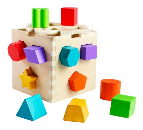 Acool Caja Inteligente Madera Figuras Encastre Ac7662 0