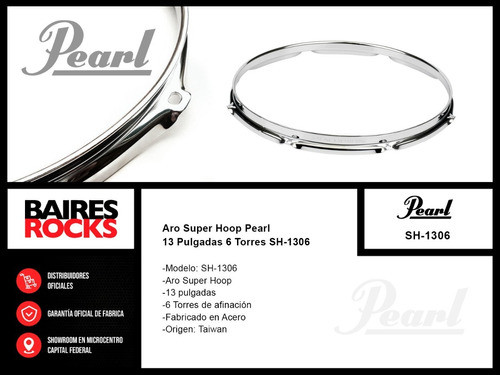 Aro Super Hoop Pearl 13 Pulgadas 6 Torres Sh-1306 1