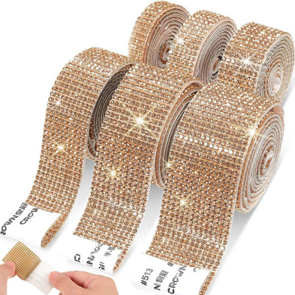 6 Rollos De Cintas Adhesivas Imitación Diamante, Deco - A 0