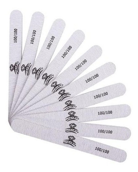 Limas De Uñas Profesional Lavable Doble Cara Clavo Grano 100 0