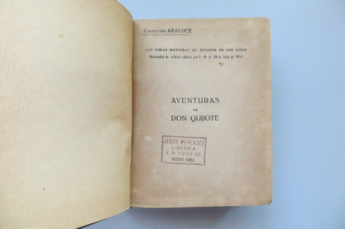 Aventuras De Don Quijote Colección Araluce 1914 1