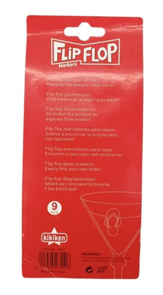 Marcadores De Vaso X9 Identificador Copa Silicona Color 1