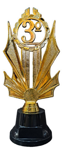 Trofeo Plástico Corona Tercer Puesto 3° 21cm Souvenir 0