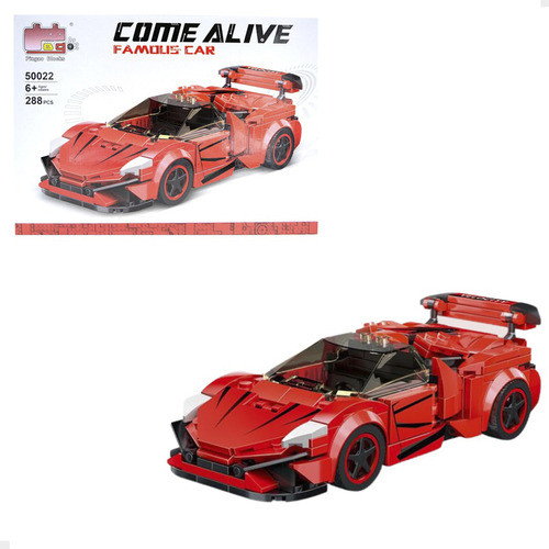 Carrinho Blocos De Montar Carro Super Esportivo Realista 0
