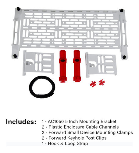 On-q Ac1050-emk - Placa De Montaje, Blanco/rojo 1