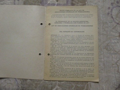 Nueva Ley De Asociaciones Gremiales De Trabajadores Año 1980 1