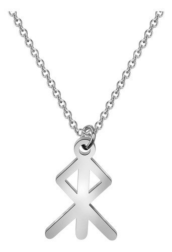 Bobauna Bind Rune Collar Vikingo Símbolo Joyería Nórdico De 0