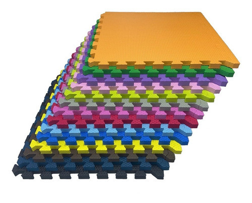 Kit 8 Tapete Tatame De Encaixe Eva Bebe Infantil 50x50 20mm 0
