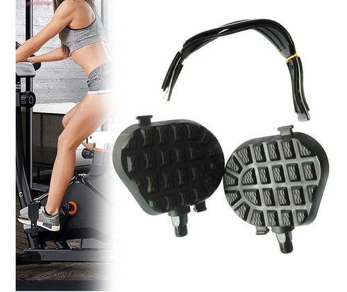 Par Pedales Bicicleta Fija Magnética Rosca De 9/16 Completos 1