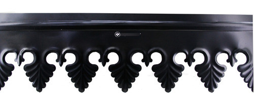 Cenefa Flor De Lis - Chapa Pintada Epoxi Color Negro X Un Mt 0