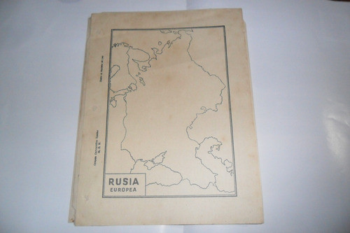 Rusia Europea  Mapa Croquis Cartografico Escolar 0