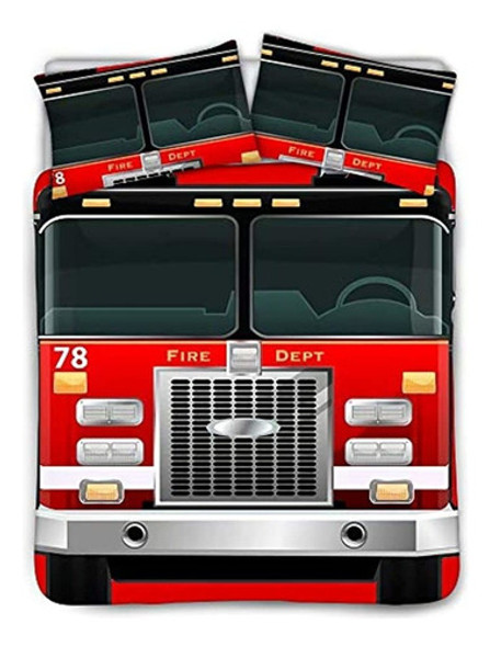 Bigcarjob Juego De Ropa De Cama Con Estampado De Camión De B 0 Bigcarjob Juego De Ropa De Cama Con Estampado De Camión De B 0