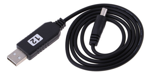 Usb Dc 5v A 12v Cabo De Alimentação Conector 5.5mm X 2.1mm 0