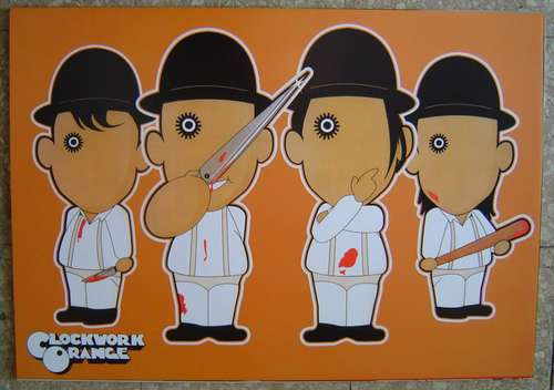 Poster De La Naranja Mecanica - Clockwork Orange De Kubrick 0