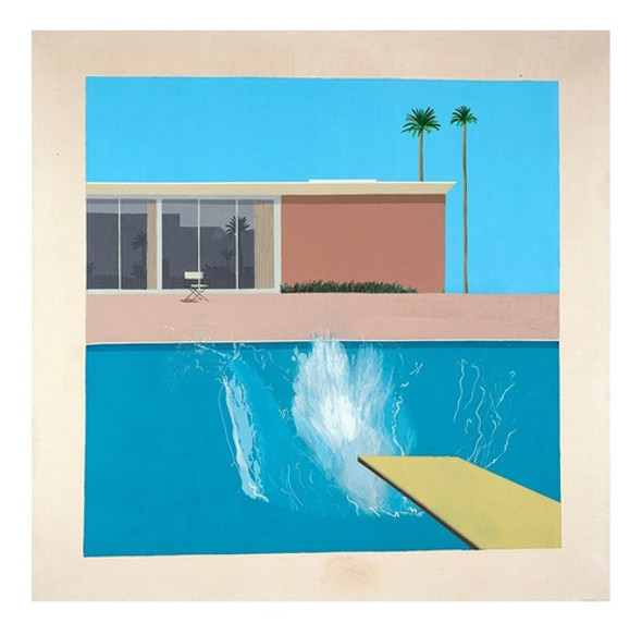 Lamina Fine Art El Gran Chapuzon David Hockney 40x40 Myc 0