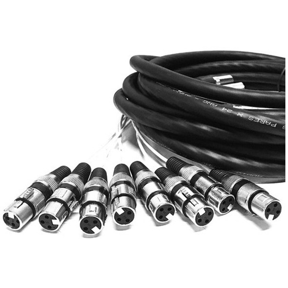 Multi Cabos Com Conectores Xlr 8 Vias - 27 Metros 0