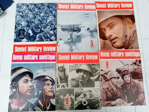 6 Revistas Soviet Military Review N.2,5,7,8,9 Y 10-año 1973 0