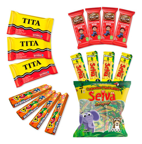 Combo Golosinas Cumpleaños 011 - 40 Chicos - Lollipop 0