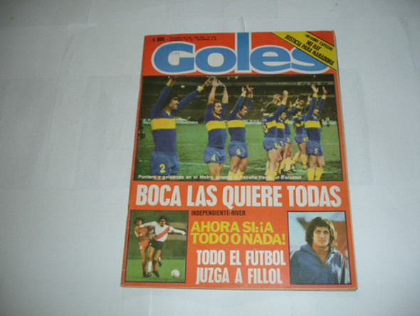 Revista Goles 1544 Boca 4 Estudiantes 0 Maradona 78 Excelent 0