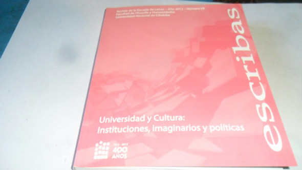 Libro Revista Escribas 7 ( Escuela De Letras F Fy H, U N C) 1